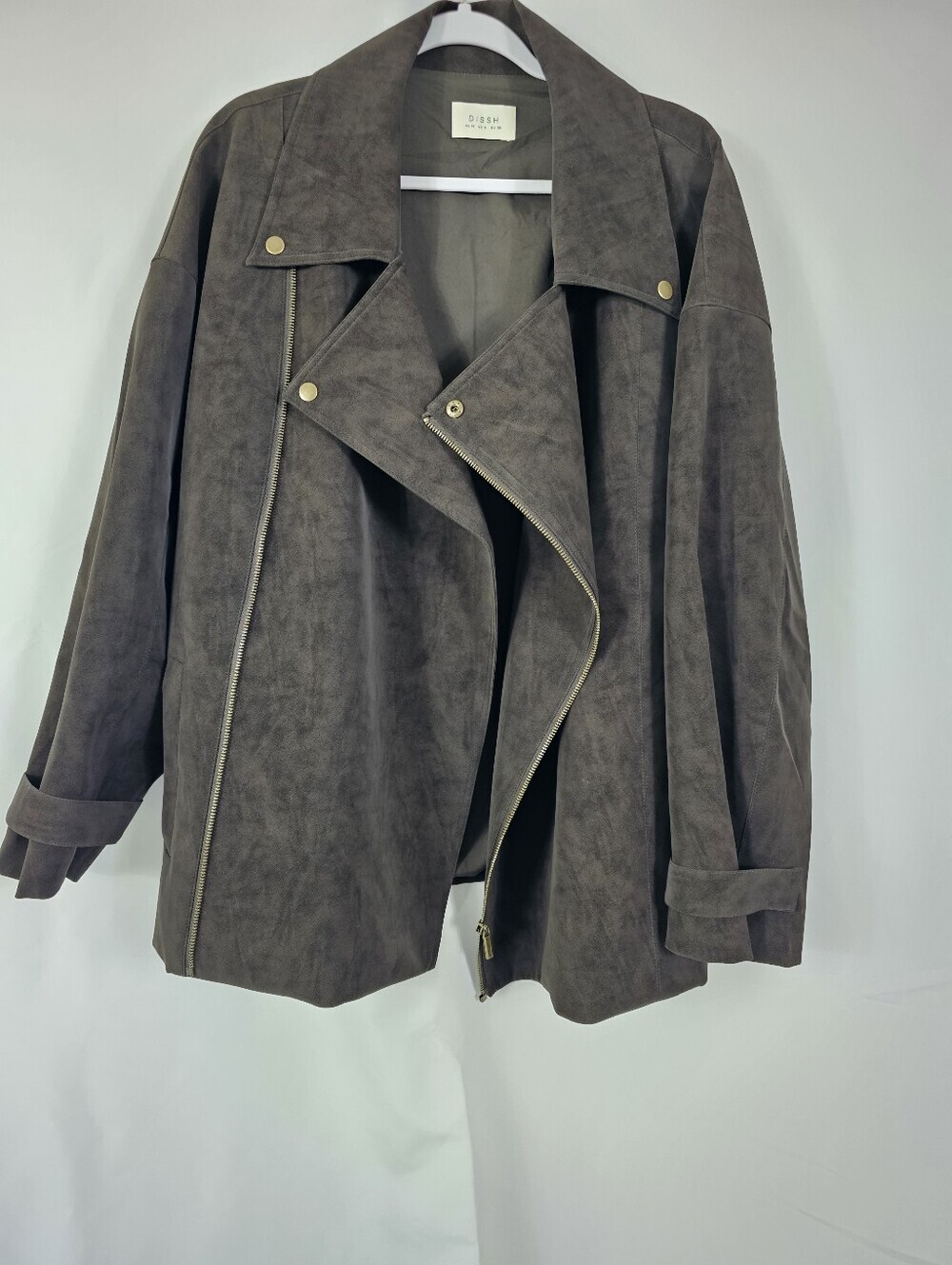 DISSH Oakland oversized jacket in chocolate size 6 - Picture 2 of 11